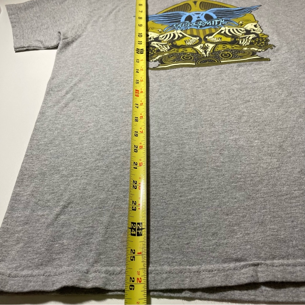 Aerosmith Men’s M Band Skeleton Wings Logo Mountainaire 100% Cotton Vintage - Picture 6 of 10
